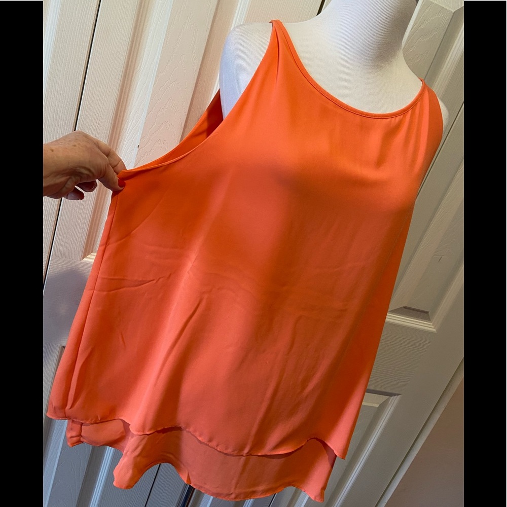 Gorgeous Coral Two-Layer Top by Alice Collection - Picture 4 of 12
